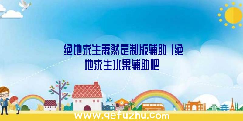 「绝地求生萧然定制版辅助」|绝地求生水果辅助吧